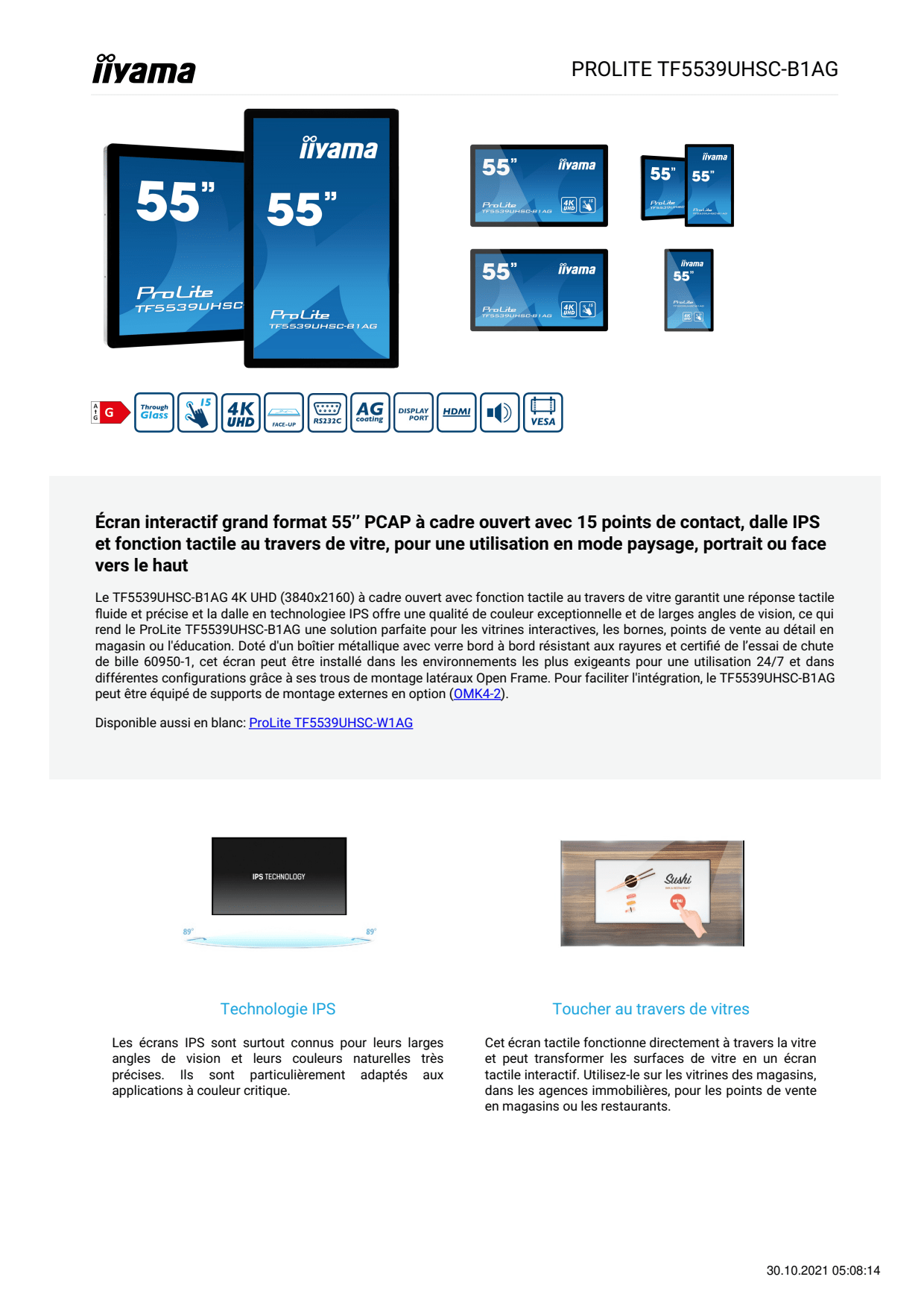 Sidev - ecran interactif grand