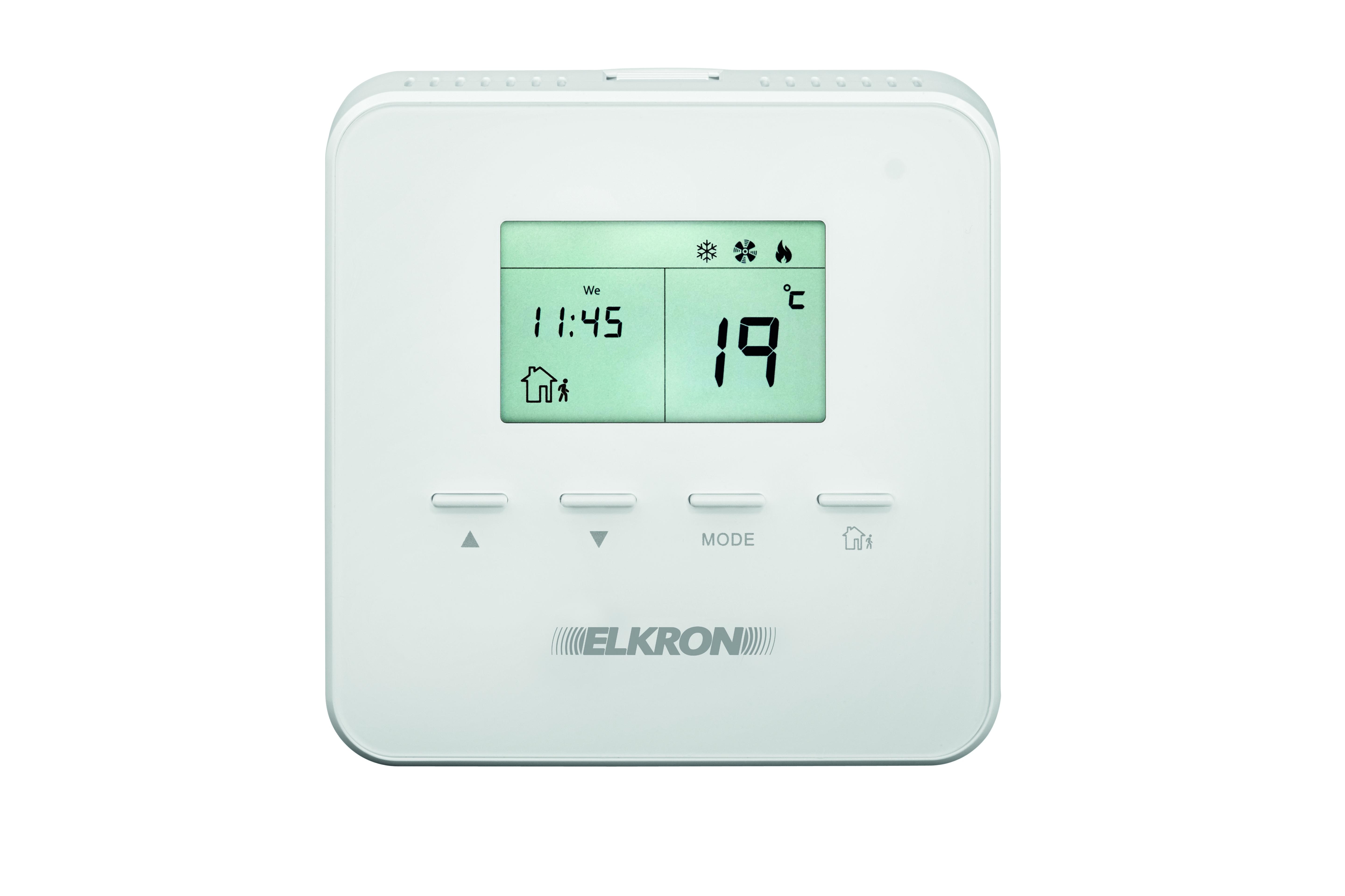 Elkron - Thermostat radio Zigbee pour systèmes EGON et MP3000