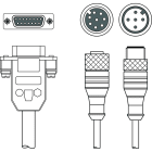 Leuze Electronic - KB M12A-8P-PC-IO-3000 Adapté pour: Lecteurs stationnaires de codes 2D, série LSI