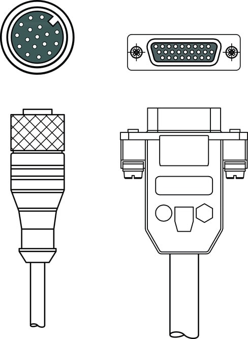 Leuze Electronic - KB 900-5000 Adapté pour: Lecteurs de codes à barres, série BCL 900i Connexion 1: