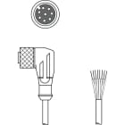 Leuze Electronic - CB-M12-50000E-8WF Connexion 1: Connecteur rond, M12, Coudé, Prise femelle, Codag
