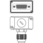 Leuze Electronic - RS4-MGS-X1-Set Connexion: Sub-D, Coudé, Prise femelle, 15 pôles eCl@ss 9.0: 2706