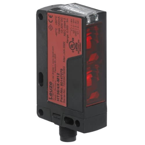 Leuze Electronic - HT36I/4X-M12 Portée limite: 0,01 ... 2,5 m Source lumineuse: LED, Infrarouge Ten