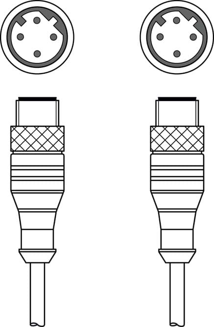 Leuze Electronic - KSS ET-M12-4A-M12-4A-P7-300Adapté pour interface: Ethernet Connexion 1: Connecte