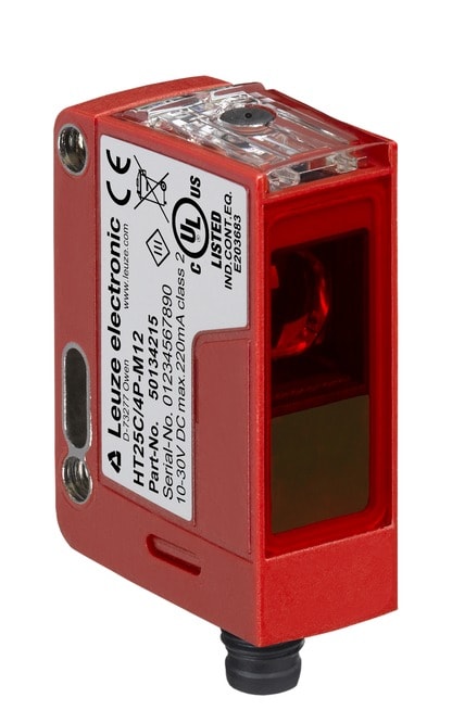 Leuze Electronic - PRK25C.TT3/4P-M8 Application: Détection des bouteilles fortement transparentes,