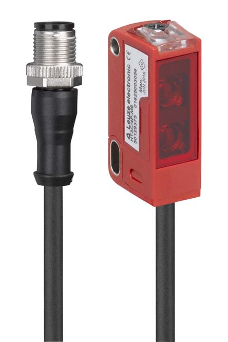 Leuze Electronic - HT3CI.X/4P-200-M12 Application: Détection d'étiquettes sur des bouteilles Portée