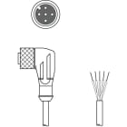 Leuze Electronic - KD DN-M12-5W-P1-150 Connexion 1: Connecteur rond, M12, Coudé, Prise femelle, Cod