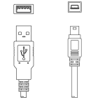 Leuze Electronic - KSS US-USB2-A-mic-B-V0-018 Adapté pour interface: USB Connexion 1: USB Connexion