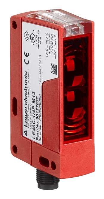 Leuze Electronic - PRK46C/4X-M12Portée limite: 0,1 ... 30 m Source lumineuse: LED, Rouge Tension d'