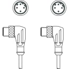 Leuze Electronic - KSS ET-M12-4W-M12-4W-P7-100 Adapté pour interface: Ethernet Connexion 1: Connect