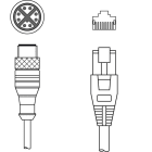 Leuze Electronic - KSS GB-M12-8A-RJ45-A-P7-020 Adapté pour interface: Ethernet Connexion 1: Connect