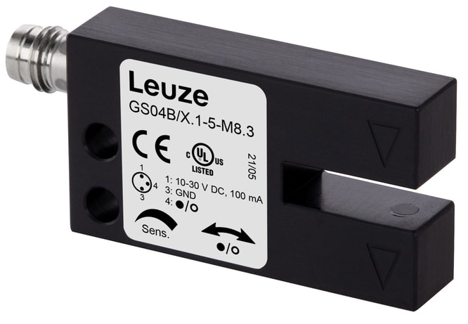Leuze Electronic - GS04B/P.1-5-M8.3 Principe physique: Optique Source lumineuse: LED, Infrarouge Te