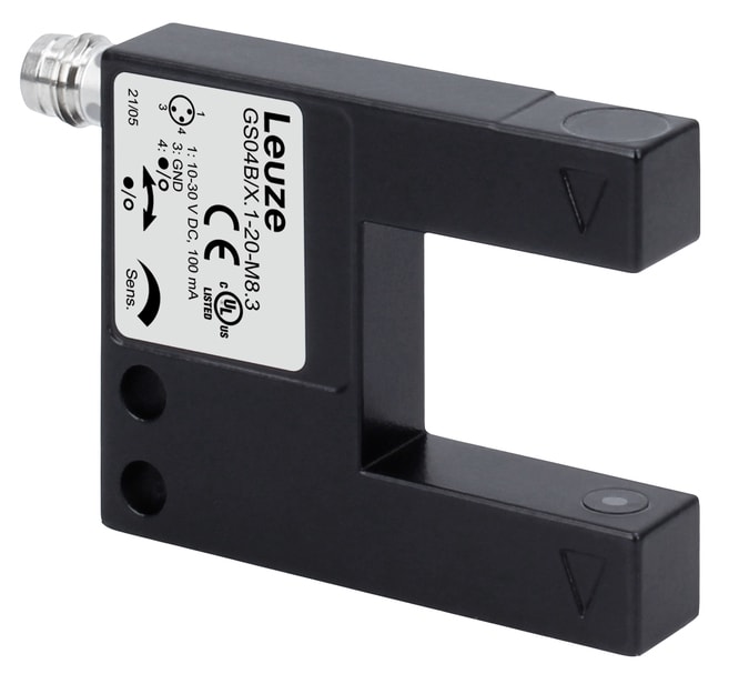 Leuze Electronic - GS04B/P.1-20-M8.3 Principe physique: Optique Source lumineuse: LED, Rouge Tensio