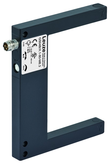 Leuze Electronic - GS04B/P.1-80-M8.3 Principe physique: Optique Source lumineuse: LED, Rouge Tensio