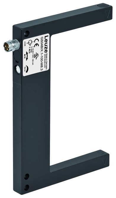 Leuze Electronic - GS04B/N.1-100-M8.3 Principe physique: Optique Source lumineuse: LED, Rouge Tensi