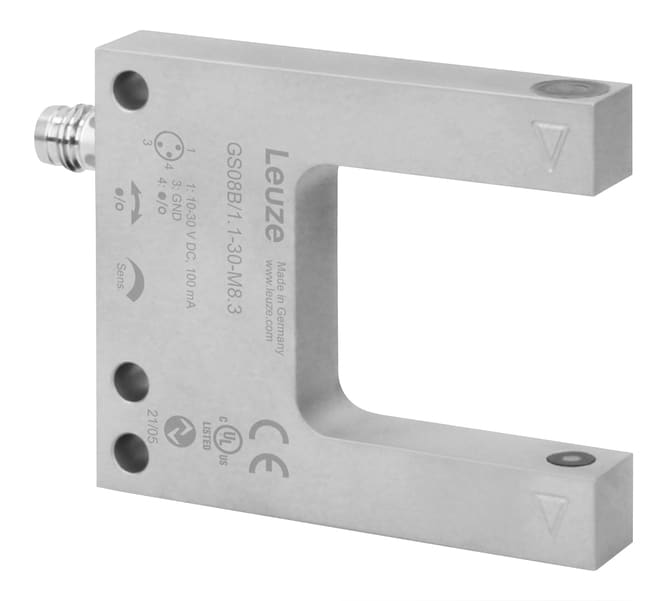 Leuze Electronic - GS08B/1.1-30-M8.3 Principe physique: Optique Source lumineuse: LED, Rouge Tensio