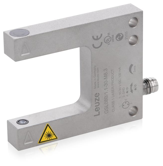Leuze Electronic - GSL08B/1.1-30-M8.3 Principe physique: Optique Source lumineuse: Laser, Rouge Ten