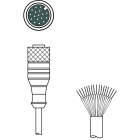 Leuze Electronic - KD U-M12-HA-P1-050 Connexion 1: Connecteur rond, M12, Prise femelle, Codage A, 1