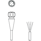 Leuze Electronic - KS ET-M12-4A-T9-150-F+B Adapté pour interface: Ethernet Connexion 1: Connecteur