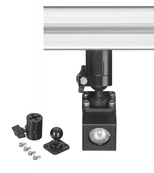 Leuze Electronic - BTK IL SP 021Adapté pour: Éclairage IL SP 021 ... Fixation, côté installation: À