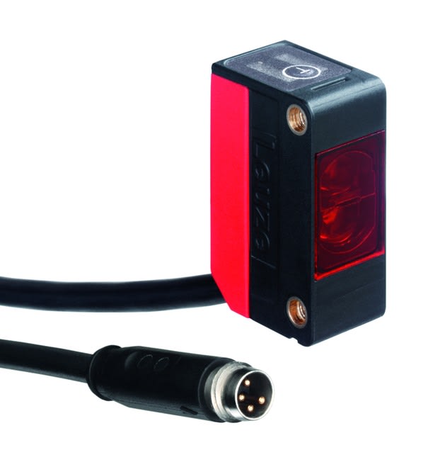 Leuze Electronic - PRK5.M3/4P-200-M8 Application: Détection de produits semi-transparents, Détectio