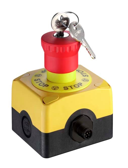 Leuze Electronic - ESB200-4KR-M12p Attribution des contacts: 2NF + 1NO Entrée de câble: , M12 Conne