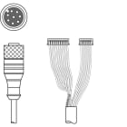 Leuze Electronic - KB JST-M12A-8P-3000 Adapté pour interface: RS 232 Connexion 1: Connecteur rond,