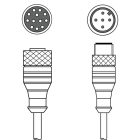 Leuze Electronic - KDS S-M12-CA-M12-5A-P1-004-23X Connexion 1: Connecteur rond, M12, Axiale, Prise