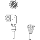 Leuze Electronic - KD S-M12-CW-P1-050 Connexion 1: Connecteur rond, M12, Coudé, Prise femelle, Coda