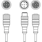 Leuze Electronic - K-Y1 M12A-20m-M12A-S-PUR Adapté pour: Rideaux lumineux CML700i Connexion 1: Conn