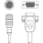 Leuze Electronic - KB-Service-3000 Connexion 1: Connecteur rond, M12, Axiale, Prise mâle, Codage A,