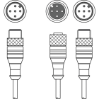 Leuze Electronic - K-YCN M12A-5m-M12A-S-PUR Adapté pour: Rideaux lumineux CML700i Adapté pour inter