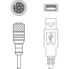 Leuze Electronic - Cable de raccordement KB M12A-8P-USB-3000