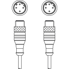 Leuze Electronic - KSS ET-M12-4A-M12-4A-P7-100 Adapté pour interface: Ethernet Connexion 1: Connect