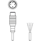 Leuze Electronic - KS ET-M12-4A-P7-300 Adapté pour interface: Ethernet Connexion 1: Connecteur rond