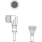 Leuze Electronic - KD U-M23-CW-P1-050 Connexion 1: Connecteur rond, M23, Coudé, Prise femelle, Coda