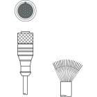 Leuze Electronic - KD U-M23-JA-P1-050 Connexion 1: Connecteur rond, M23, Axiale, Prise femelle, Cod