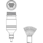 Leuze Electronic - KD S-M30-16A-V1-050 Connexion 1: Connecteur rond, M30, Axiale, Prise femelle, 16