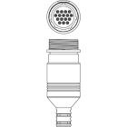 Leuze Electronic - S U-M30-16A-M Connexion: Connecteur rond, M30, Axiale, Prise mâle, 16 pôles eCl@