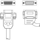 Leuze Electronic - KB 031-2000-01 Connexion 1: Sub-D, Axiale, Prise femelle, 15 pôles Connecteur ro