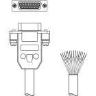 Leuze Electronic - KB 031-3000-01 Connexion 1: Sub-D, Axiale, Prise femelle, 15 pôles Connecteur ro