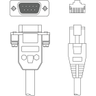 Leuze Electronic - KB TTL-RS232/PIN9 IT4xxx Adapté pour interface: RS 232, TTL Connexion 1: Sub-D,