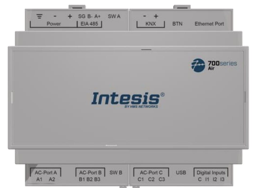 Midea - Passerelle pour 64 unités intérieures vers Modbus, Bacnet ou KNX