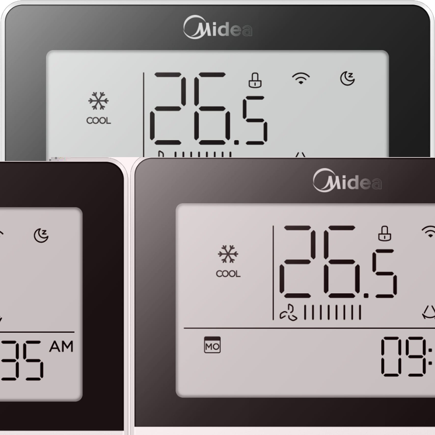 Midea - Telecommande filaire gammes MULTI - EXPERT Cassette  840x840