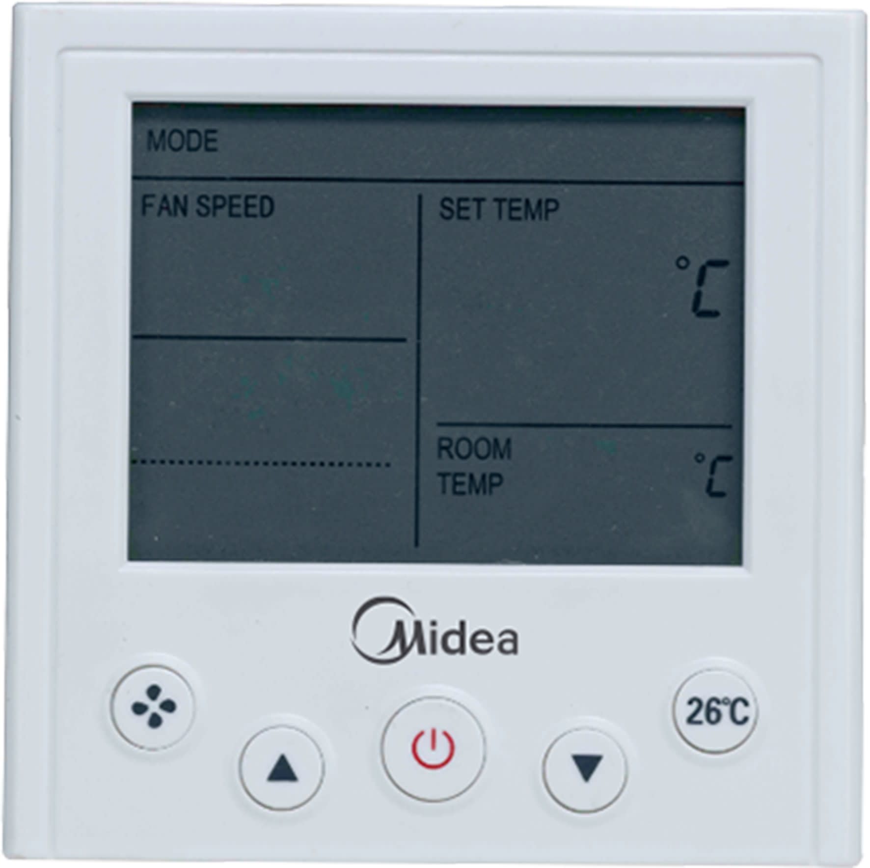 Midea - Telecommande filaire simplifiée gamme ventilo convecteur