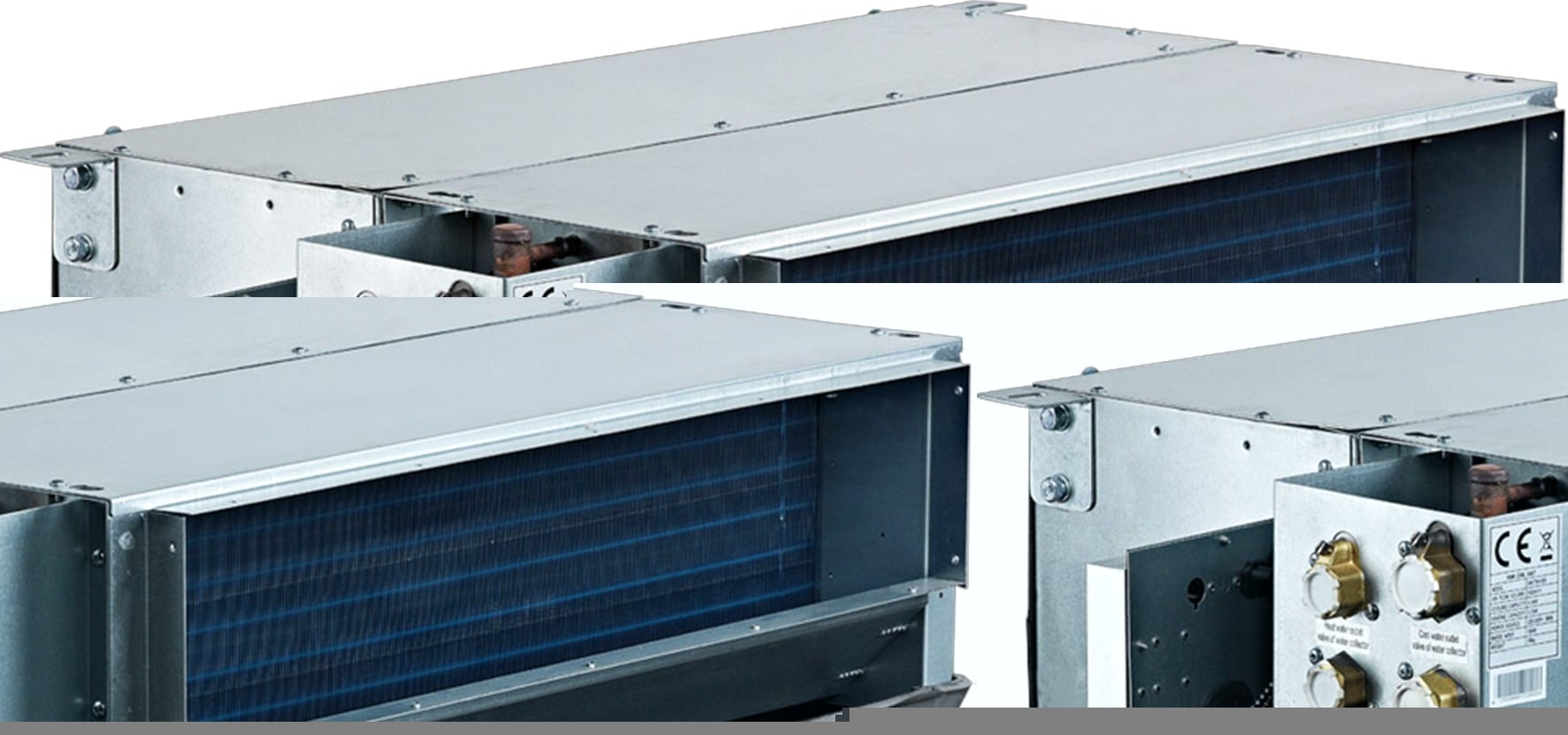 Midea - Ventilo convecteur gainable - 4 tubes - 1,7kw