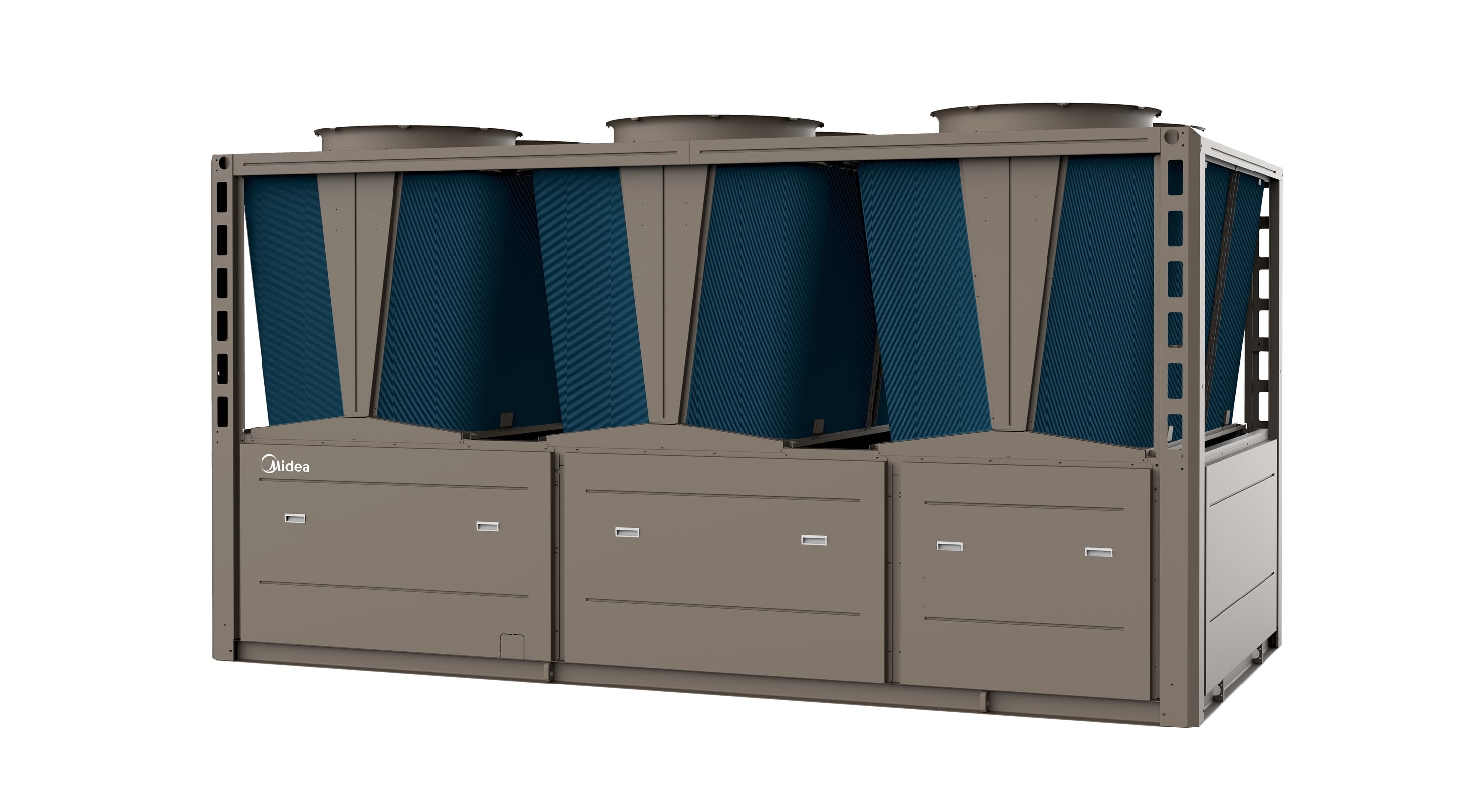 Midea - Pompe à chaleur air/eau R32 multiscroll triphasée, 265 kW, + pompe