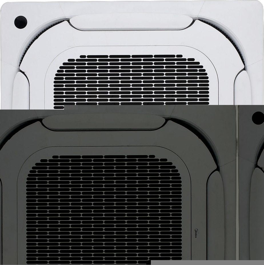 Midea - Façade cassette 900x900 gamme ventilo convecteur et EXCELLENCE