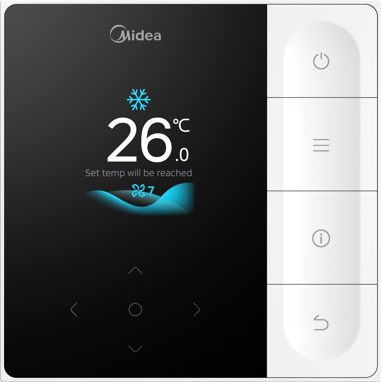 Midea - Telecommande filaire uniquement gamme EXCELLENCE UI série 2 jusqu'à 16 UI