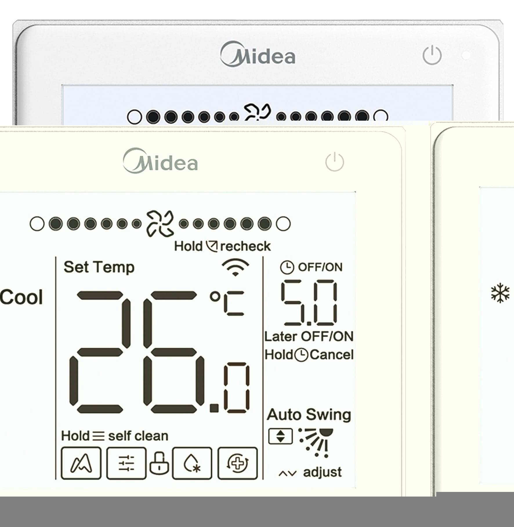 Midea - Télécommandes filaires Midea pour HRV-Dxxx(C)